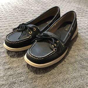 Brand new never worn black Sperrys!